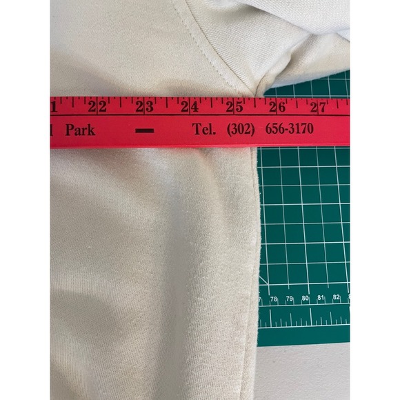 Vintage Ecko Unltd Mens XL Sherpa Lined Zip Up Hoodie Cream Rhino Graphic Y2K - Picture 4 of 6